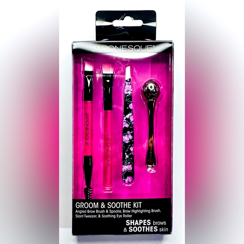 JAPONESQUE Soothe & Groom Kit Shape Brows & Soothes Skin New in Box